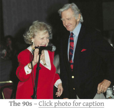 1990s - In 1994, Betty joined Lloyd Bridges to serve as Chairpersons of that year's Fashion Show.