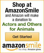 Shop at AmazonSmile and Amazon will make a donation to Actors and Others for Animals!
