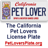 California Pet License Plate