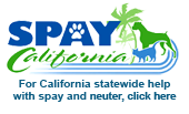SpayCalifornia, a state-wide referral network/database to connect people throughout the State of California with participating programs and veterinarians offering low cost spay/neuter services.